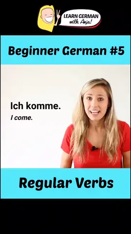 Conjugation of regular verbs in German 🇩🇪 (German Lesson #5)HAUSAUFGABE in the next video!#learnGerman #German #language #lernen #easyGerman