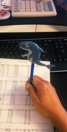 Somebody’s got a case of the #Mondays 😣 this is the #best  part of my #job today 🦈 #babyshark #foryou #fyp #foryoupage #pen #work #mondaymood