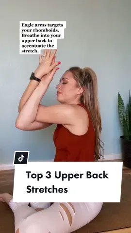 Reply to @saadfaize1 Do these 3 stretches daily for your upper back! 🪴#LearnOnTikTok #TikTokPartner #UpperBackStretch #UpperBackPain #yoga101