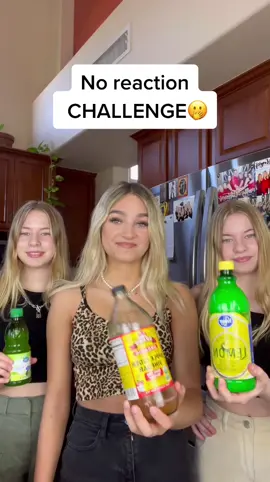 Do you think you could do all 3 with no reaction?!🥴❌ #foryou #fyp #viral #GoForTheHandful #feature #noreactionchallenge @haily_hanna