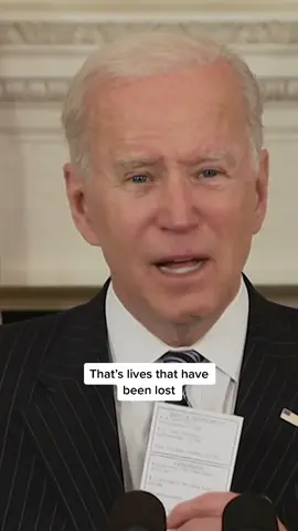 “The total number of [Covid] deaths in the United States to date is 554,064,” President Biden says.