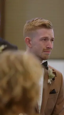 That moment 😭 #weddingtiktok #firstlookwithgroom #cryinggroom