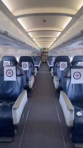 Ever wonder how the Winnipeg Jets and other NHL teams travel? ✈️ #hockey #travel #privatejet