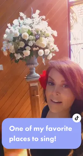 I always sing when I set up wedding flowers in a church! Today I sang after too!😊 #fyp #floristsoftiktok #diyflowers #tiktokflorist #weddingflowers