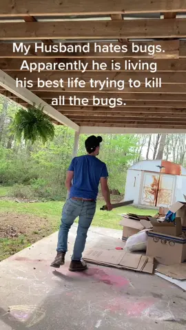 We just moved in and we have a flying bug problem🤷🏻‍♀️#DSWCutLoose #husbands #husbandsoftiktok #fyp #foryoupage #funnyvideos