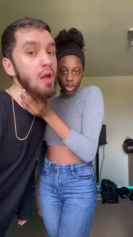Girls can be dominate too 🤪😂#interracialcouple #couple #messytiktok #Relationship #fyp #trend #funny #viral #challenge #couplegoals #interracial