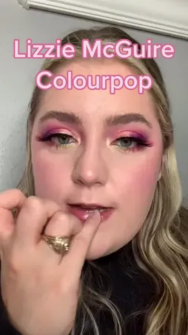 Best @colourpopco collab ever! #lizziemcguire #lizziemcguirecolourpop #lizziemcguiremakeup #summermakeup #makeuptiktok #hilaryduff #mua #fyp
