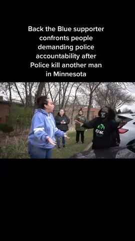 Pt 2 #BackTheBlue supporter confronts people demanding police accountability after #Police kill another man in #Minnesota #BLM #FYP