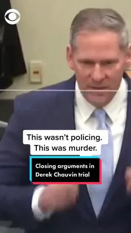Prosecutor Steve Schleicher urges jurors to focus on video showing Derek Chauvin pressing his knee into George Floyd's neck. #news #georgefloyd