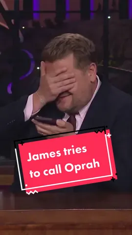 Can #JamesCorden get a hold of #Oprah? ☎️ #LateLateShow #OprahWinfrey