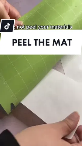 Always peel the mat not the project! #cricuttipsforbeginners #cricuttipsnandtricks #cricutprojectsuccess #cricutlife #cricutcreator #cricutcreatons