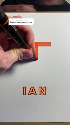 Reply to @redn_t Ian name logo ✍️
