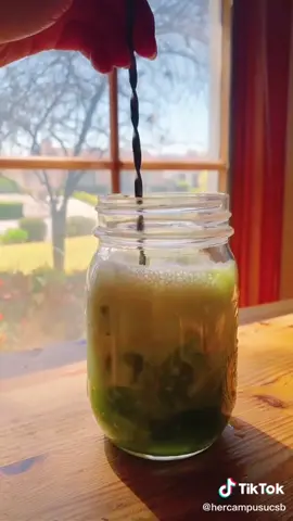 It's always matcha time 💚 #repost @hercampusucsb #matcha #matchalatte #morningvibes #morningroutine #fyp #fypsounds