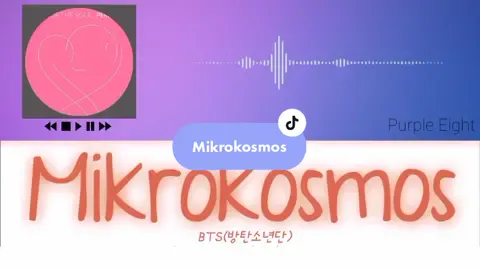 [Sing with me] BTS Mikrokosmos | Instrumental w/ LyricsFollow my YTC: PurpleEight for more.#purpleeight1999 #방탄소년단 #btsxarmy #btsforever
