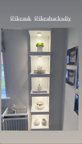 IKEA shelf hack 💡#fyp #GlowUp #lighting #DIY #homeaccount #interior #beforeandafter #homestyling #ikea