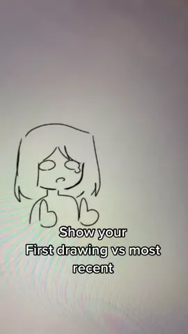 First drawing vs recent- #trend #artist #anime #draw #challenge