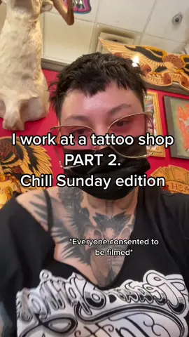 PART 2. Chill Sunday @cedarspringstattoo #tattooshoptok #ShadowAndBone #ChipsGotTalent #tattooshoplife