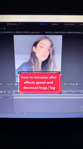 how to increase after effects speed and decrease bugs/lag tutorial || comment requests || #fyp #tut #ae #charli #foryou #tutorial