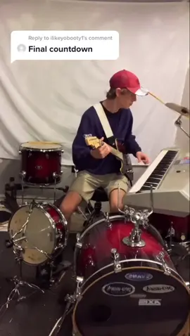 Reply to @ilikeyobooty1 lego rock band vibes #fyp #foryou #drums #guitar #piano #onemanband #finalcountdown #ChipsGotTalent #Getup