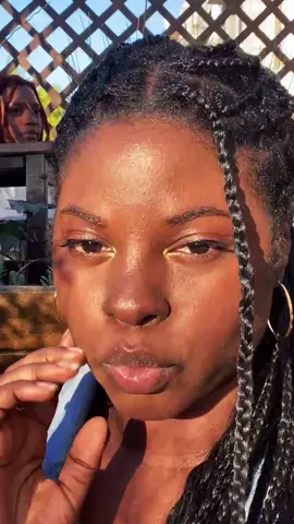 When the glow is just *chefs kiss 😘 #blackgirlmagic #blackbeauty #melaninbaddies #melanintok #darkskinwoman #melaninglow
