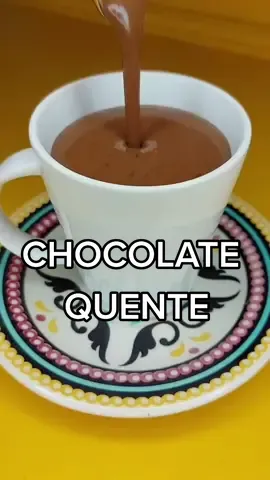 Chocolate quente!! #chocolatequente #chocolatequentecremoso #receitadoce #chocolate