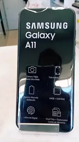 Com 64GB+3GB de RAM, o SAMSUNG  Galaxy A11 está  com uma Super promoção  por apenas, R$1099,00 OU em Até  12x Sem juros  com a  Ame digital .