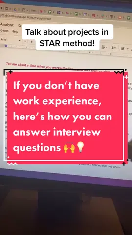 Need help answering questions if you don’t have work experience? Here’s how🙌💡#fyp #wonsulting #interview #interviewtips #careertiktok #jobtips