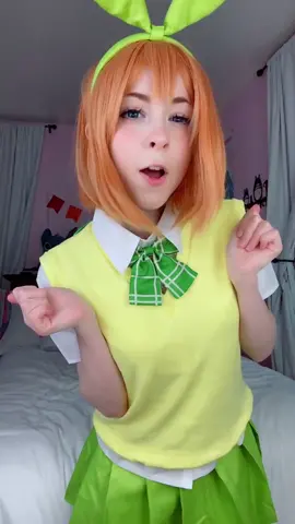 u bitches r so down bad ... i am just fueling it at this point #quintessentialquintuplets #yotsubanakano #yotsuba #quintupletsquintessential #cosplay