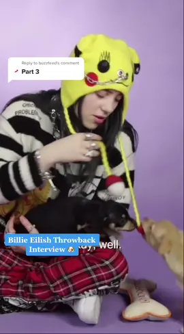 Reply to @buzzfeed Throwback interview with #BillieEilish while playing with puppies! 🐶 #PopCulture #BuzzFeedCeleb #Trending