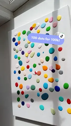 100 dots for 100k on #tiktok !! #arttherapy #fyp #oddlysatisfyingtiktok #oddlysatsifying #satisfya #dotart #paintdots #meetthegroup #scrape #paintart