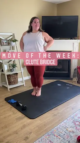 Move of the week: Glute Bridge #bodypositivefitness #fitnessforall #bodyacceptance #bodypositivity #fatandfit