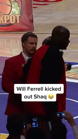 When Will Ferrell got decked out in a full Staples Center security guard uniform and kicked out Shaq 😂😂😂 (via @nba)