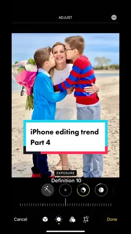 Iphone edit trend. #iphoneeditinghack #iphoneeditphoto #iphoneportraits #portraitexpert #familyportrait #easyedit #iphone11promax #iphonetricks #edit