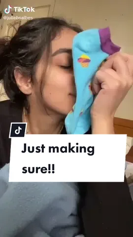 Just checking 😅 @juliebsaibes #sikasok #funkysocks #sockscheck #جوارب #جوارب_ملونة #شرابات #شرابات_ملونه