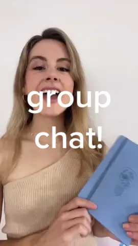 just click the “join group chat” button in the link in my bio 🥰 #MAKEYOURMOVE #journaling #groupchat #SipIntoSummer