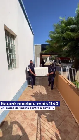 O município de Itararé recebeu nesta segunda-feira mais 1.140 doses de vacina contra a covid-19 🙌#foryou #paravoce #fy #covid19 #covid