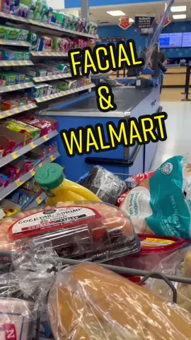 Facial and Walmart #prefense #walmart #lostmycar #Vlog #sahm