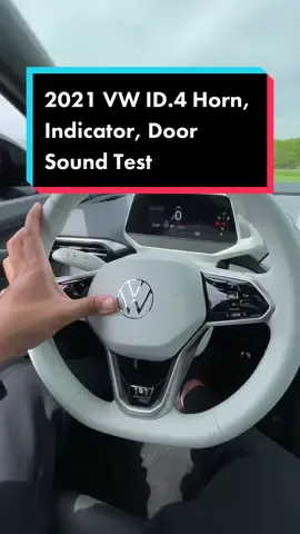Volkswagen ID.4 Horn, Indicator, Door Sound Test! #vw #electriccar #carsoftiktok #tiktokcars #LearnOnTikTok #cars #newcars #fyp
