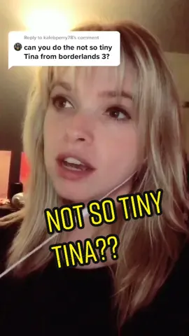Reply to @kalebperry78 aha ok here’s my first attempt trying the NOT SO #tinytina 😅 #impressions #borderlands3 #voices