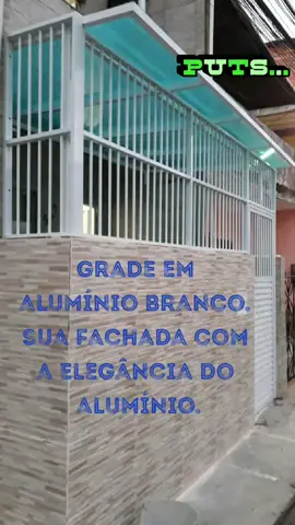 grade em alumínio branco.