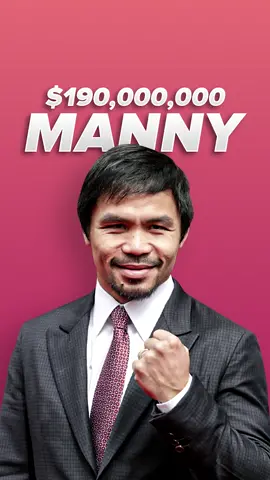 Manny’s $190 MILLION 💰 #mannypacquiao #philippines #filipino #boxing