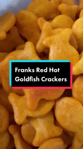 Reply to @sharkb0xttv Franks Red Hot Goldfish #goldfish #goldfishcrackers #hotsauce #franksredhot #foodreview #foodreaction #foryoupage #fyp #foryou