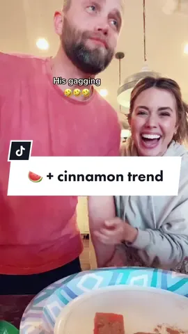 If you try this tag or duet me! #tiktoktrend #tiktokfoodchallenge #couplechallenge #watermeloncinnamon #TeamUSATryout