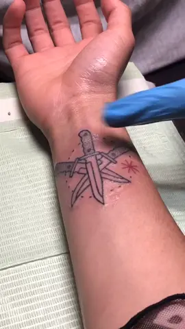 new ink 🔪🔪🔪#tattoo #tattooedwomen