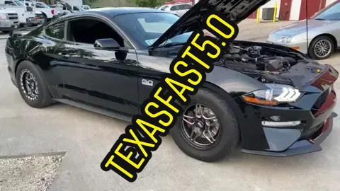 TexasFast5.0’s Twin Turbo 2019 Mustang. #drowzyperformance #midnightperformance #twinturbo #10r80 #belakindustries