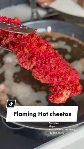Flaming hot chicken strips #foodtiktok #FoodTok #fyp #foodnetwork #foryourpage #yum #juicy #hot #spicy #cheetos #flaminghotcheetos #pridemonth