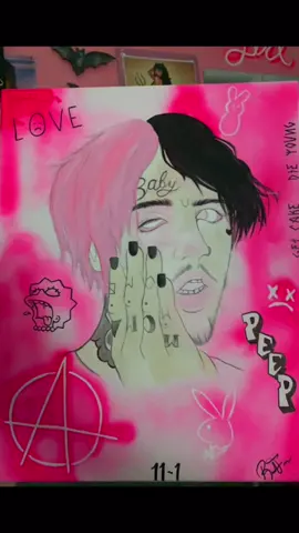 Lil peep art I did 💖💖#BestSeatInTheHouse #lilpeep #katespadenyhappydance #peep