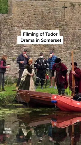 Watch till the end for the name of the drama 😍🎬 #wells #somerset #filmset #uktravel #bishopspalace #traveluk #fypfilm #fypset #travelvideos #drama