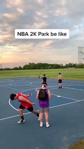 This is way too on point 😭👀 @justgevo #basketball #nba2k #mypark