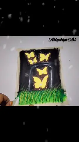 Gambar kali ini di persembahkan oleh cap kupu kupu😁🙏 #fyp #oilpasteldrawing